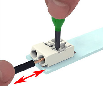 LED bar wiring connection