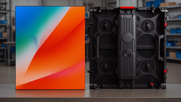 LED wall cabinet assembly and chromatic calibration — professional indoor and outdoor displays