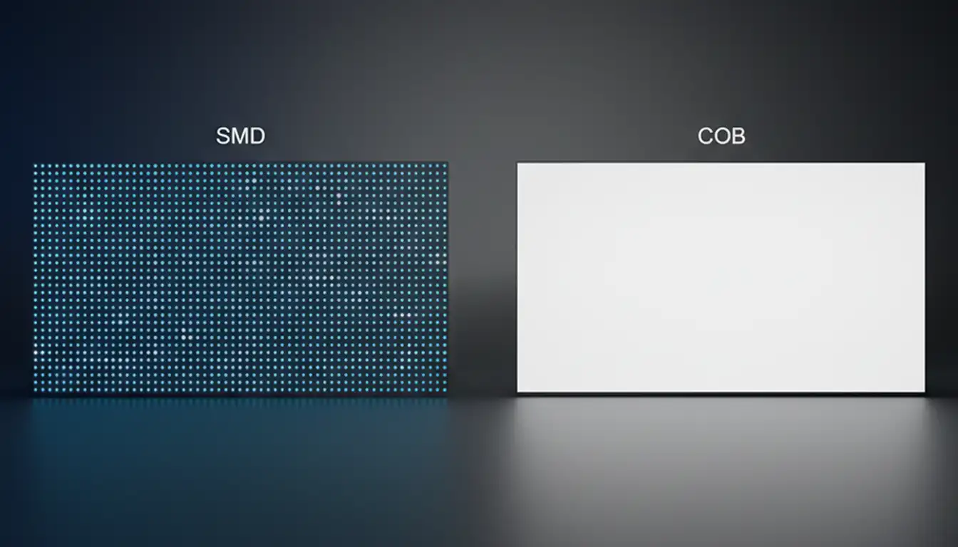 SMD vs COB LED tecnologie confronto guida tecnica 2026 display professionali