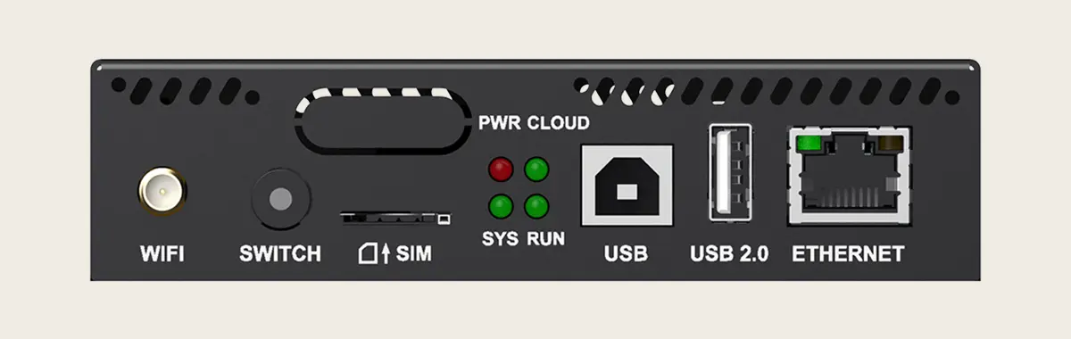 TB20 Plus LED media player, front view