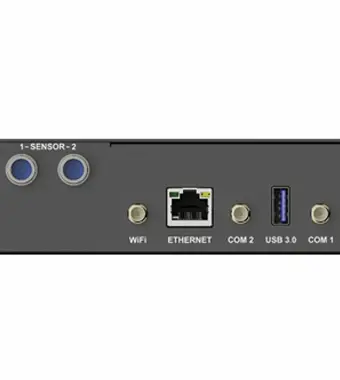 TB30 LED media player, rear connector panel